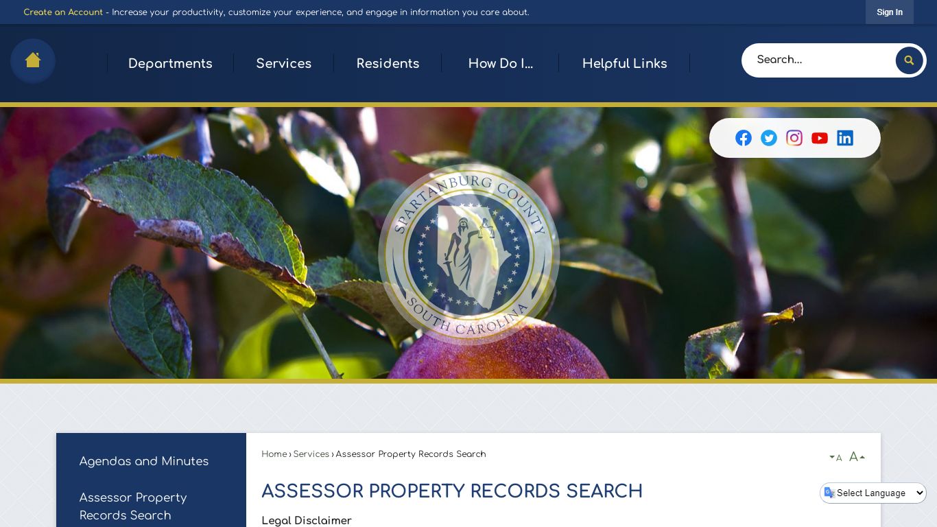 Assessor Property Records Search | Spartanburg County, SC
