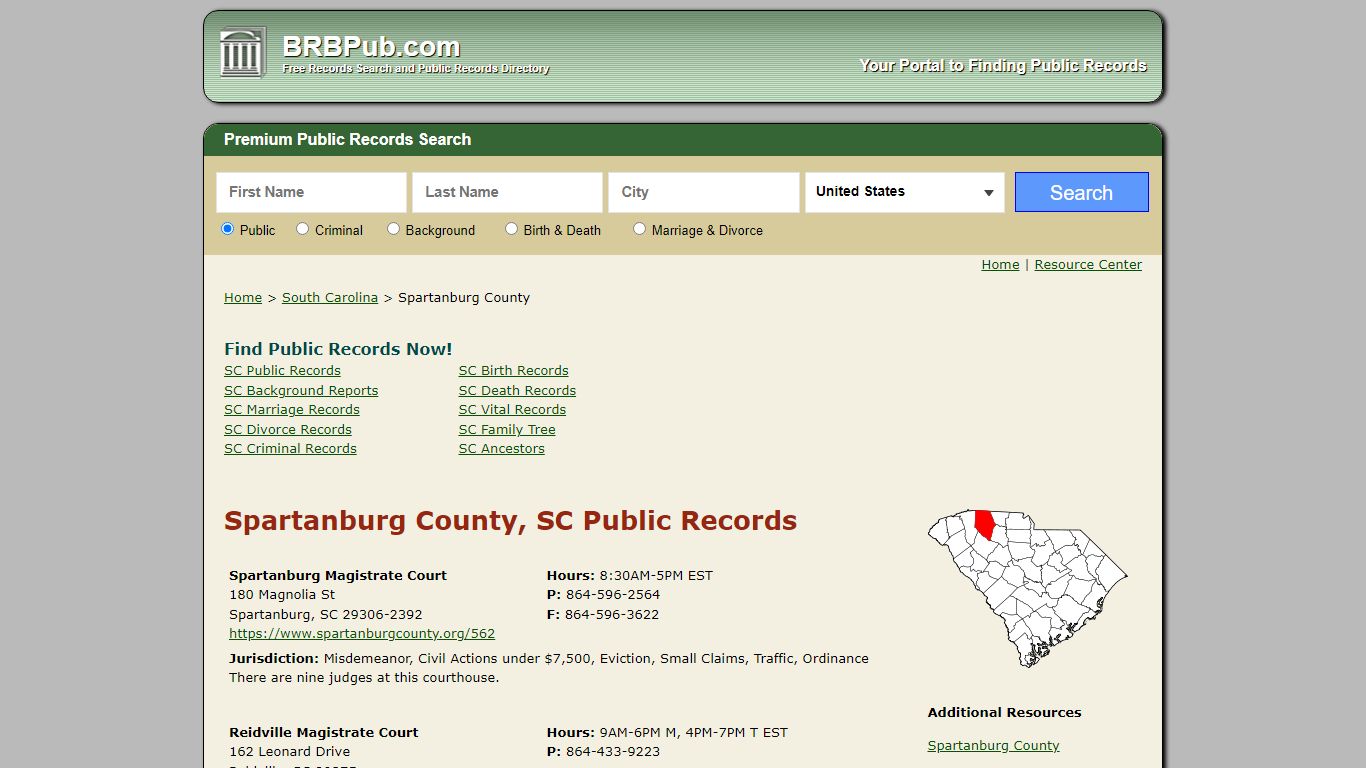 Spartanburg County Public Records | Search South Carolina ...